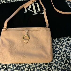 Lauren Ralph Lauren light pink crossbody never used!!!